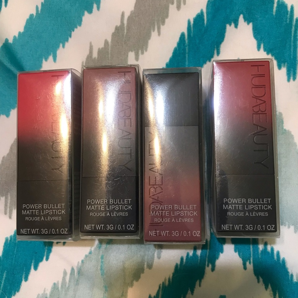Bundle of Huda beauty power matter lipsticks